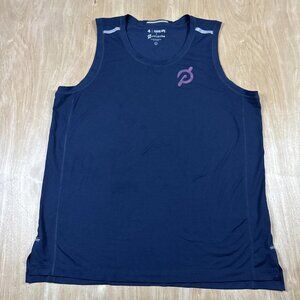 Peloton X Fourlaps Running Tank Top Men’s L Navy Activewear.